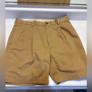Brooks Brothers 346 Men's Khaki Shorts Advantage Short W38 100% Cotton